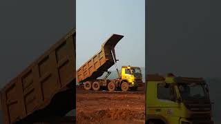 Volvo Tippers with Hyva Tipping Solutions in chrome mine India