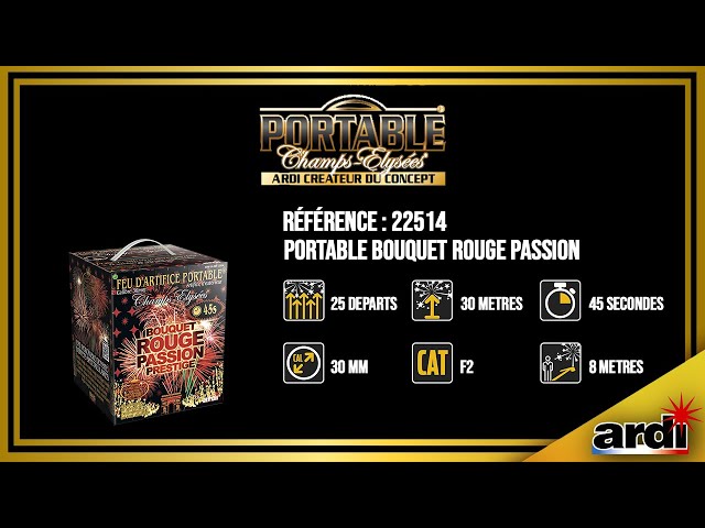 Feu d'artifice Bouquet Rouge Passion Prestige - 45sec