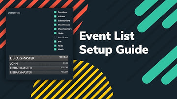 How to Show Stream Activity with the Streamlabs Event List Widget