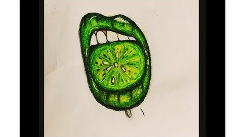 how to draw lime lips👄/ Color pencil tutorial#like #sketch #subscribe #youtube #art #drawingtutorial