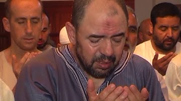 دعاء ختم القرآن من مسجد الرياض من شهر رمضان المعظم للقارئ المغربي عبد الإله بنعبد الدائم