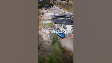 Ever wondered how a fiberglass pool gets installed? Watch this! #Shorts