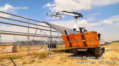 “See How Fast Saturn Installs PV Modules | SUNPURE Robotics