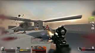 Left 4 dead 2 Mod gameplay - Tank Challenge 10 levels Attempt#1