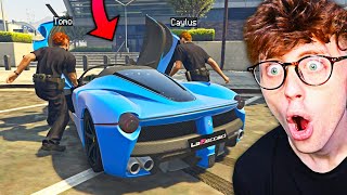 Stealing SUPERCARS As FAKE COPS In GTA 5 RP..