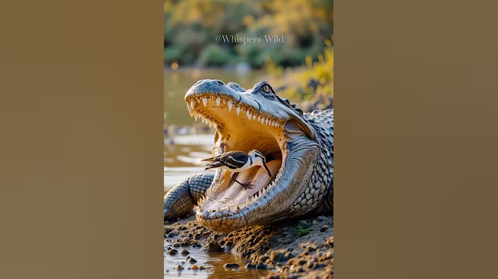 🤝 A Bond of Trust: The Crocodile and Its Feathered Friend #symbiosis  #wildlife