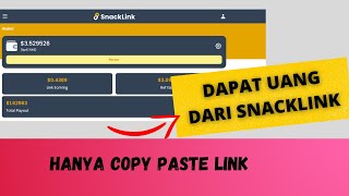 CARA MENGHASILKAN UANG DI INTERNET DENGAN MENGGUNAKAN SNACKLINK