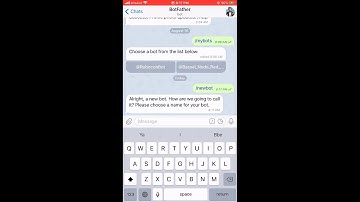 Telegram Bot - Part 1 - Create The Bot