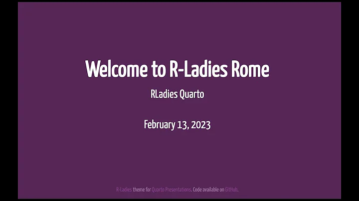 R-Ladies Rome (English) - RLadies Quarto - Mine Çetinkaya-Rundel