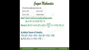 Probability - If A and B are mutually exclusive events then P(A) is less than equal to P(not B)