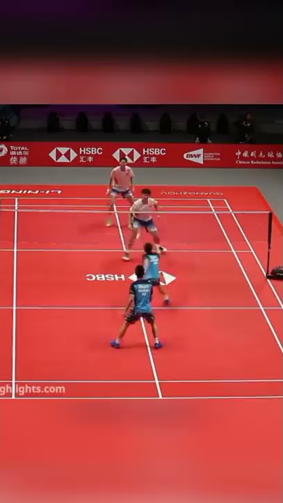 Minions Beast mode | Don't blink | Kevin Sanjaya & Gideon's longest-rally 💥 part-3 #short #badminton