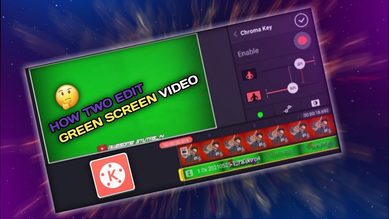 How to edit green screen video in Kinemaster - YouTube