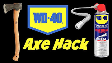 How To Sharpen AXE with WD-40