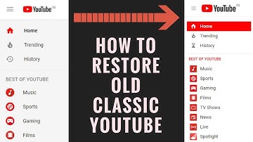 How To Restore OLD Classic YouTube Layout