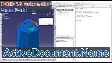 CATIA V5 Automation Visual Basic - ActiveDocument.Name