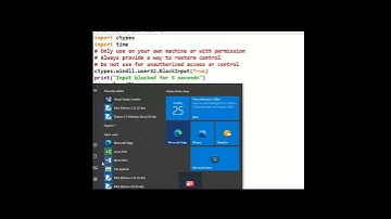 Block Keyboard and Mouse using Python | Disable all input using Python #shorts #ethicalhacking