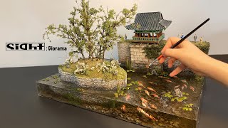 How to make a diorama : Garden of Korea and Castle - 