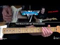 You Really Got Me Guitar Lesson (FULL SONG) - Van Halen