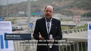 Ministerio de Obras Públicas informa aumento de la movilidad en autopistas urbanas de Santiago
