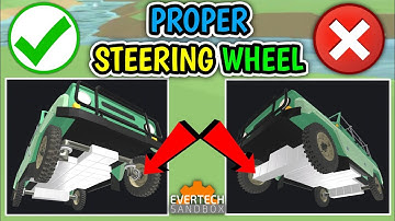 How to make Steering wheel Properly in Evertech Sandbox | ShuGu Gaming.