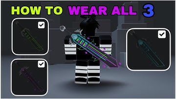 HOW TO WEAR ALL 3 SWORDS ON MOBILE AND PC (ROBLOX RB BATTLES)