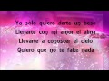 Prince Royce - Darte un beso (Letra - Lyrics)