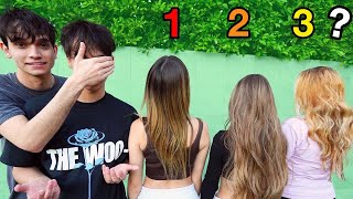 GUESSING MY GIRLFRIEND BLINDFOLDED! (bad idea)