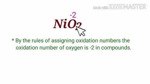Oxidation Number for NiO2 . Oxidation state of Nickel dioxide.  Oxidation state of nio2 . Nio2 oxida