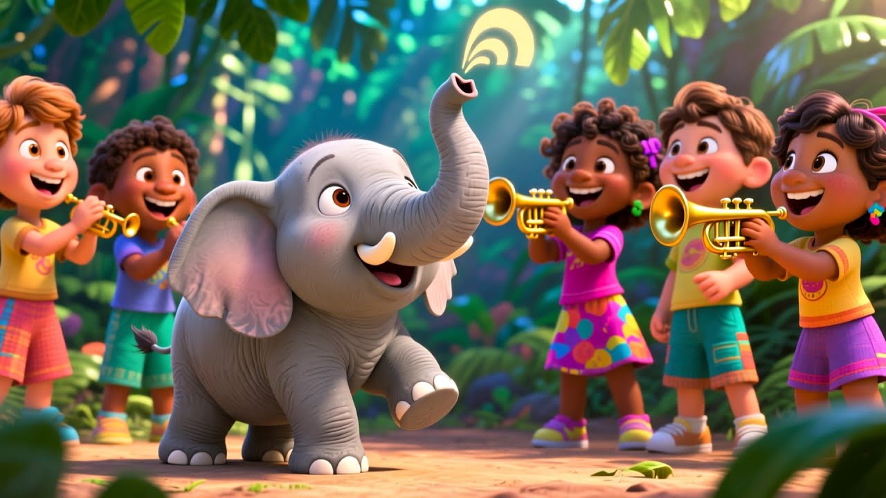 Baby Elephant Parade 🐘🎉 | Fun Animal Song for Kids | Preschool Learning Video