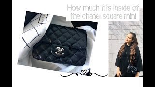 Chanel Square Mini / How much fits inside