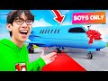 Turning A PRIVATE JET Into A BOYS ONLY LOUNGE!