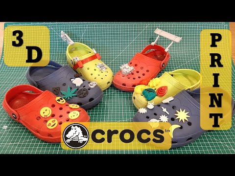 Customize your crocs with 3D printing. Jibbitz, Charms, Pins