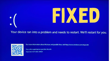 How to Fix ACPI BIOS Error on Windows 11