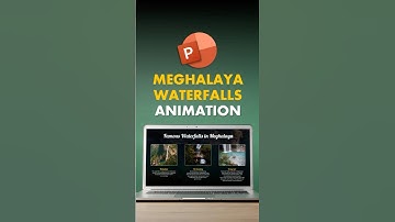MAKE WATERFALLS FLOW IN POWERPOINT! 🌊✨ ANIMATE MEGHALAYA’S BEAUTIFUL WATERFALLS