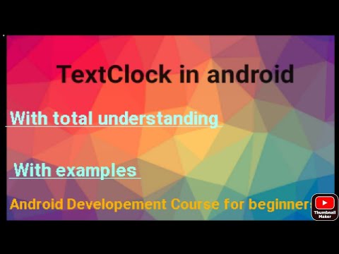Text Clock in android | How to use clock project in android | clock app  | clock project