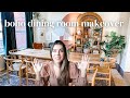 Boho dining room makeover