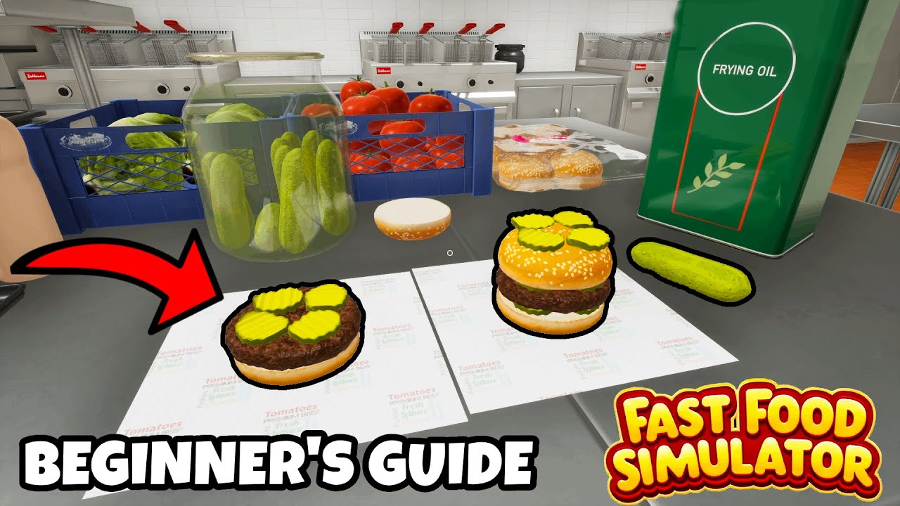 HOW TO TO CUT PICKLES IN FAST FOOD SIMULATOR - YouTube