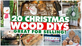 20 GENIUS & SIMPLE Wood Christmas DIY Projects To Make (+ SELL) this Holiday!