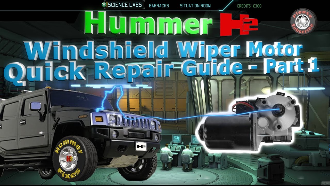 HummerFixes H2 Windshield Wiper Motor Repair Part 1 Quick Guide