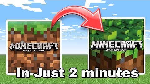 How to convert Minecraft Pocket edition to Java Edition in Android !