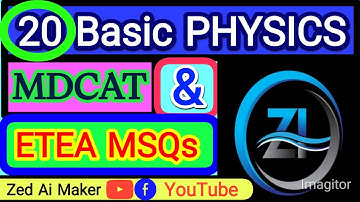Physics MCQs part#1 for MDCAT and EATA students __-_ Zed Ai Maker Top 30 Physics MCQ | Physics mcqs