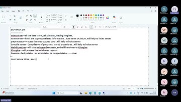 SAP HANA 2.0 SPS08 Administration Training | Session 1