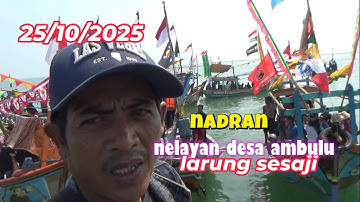 Full larung sesaji sea festival for fishermen in Ambulu village on 5/10/2025.