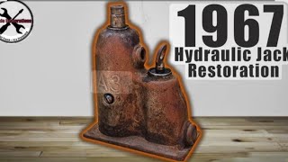 Full restoration old rusty hydraulic jack