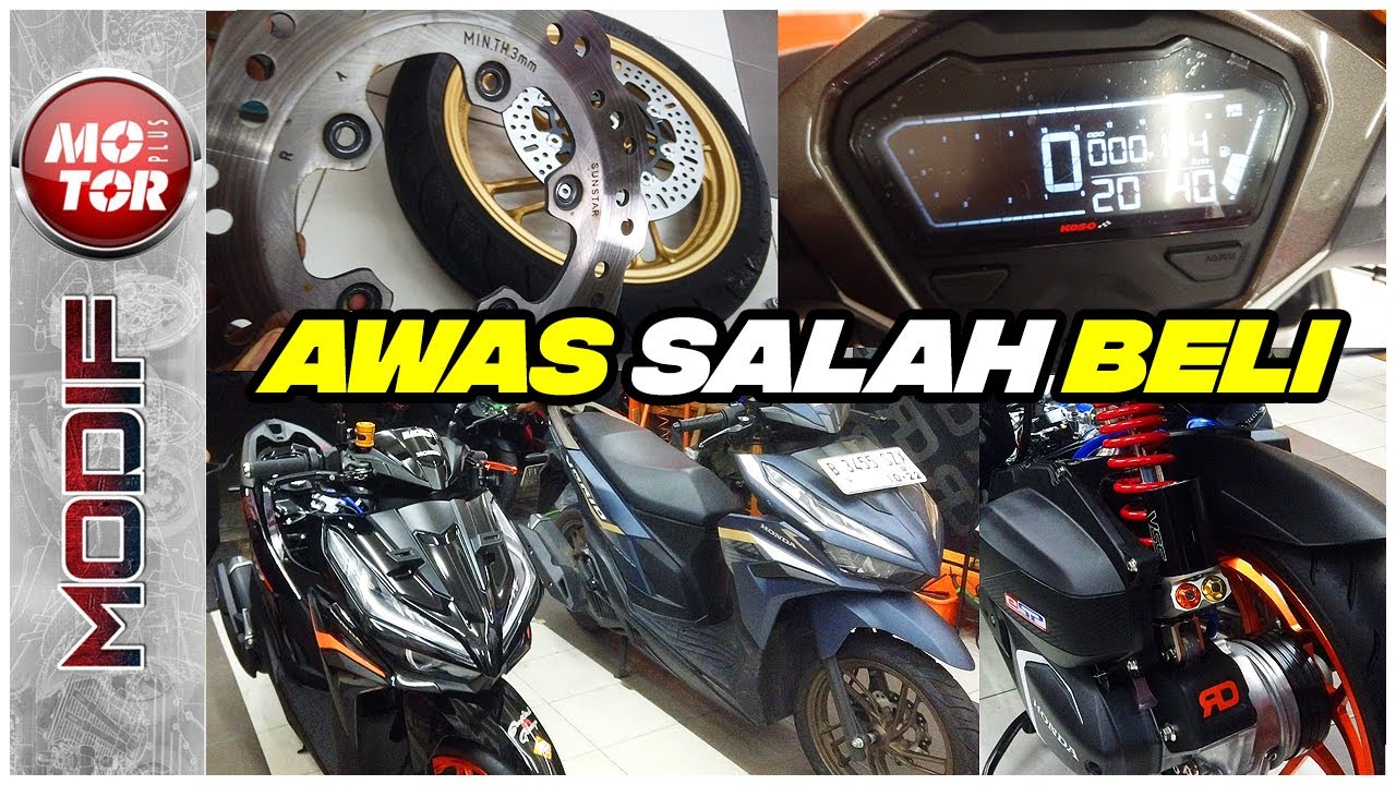 TIPS Modifikasi Honda VARIO 125 2023, Ganti Ban Sampai Knalpot | Motor Plus Modif