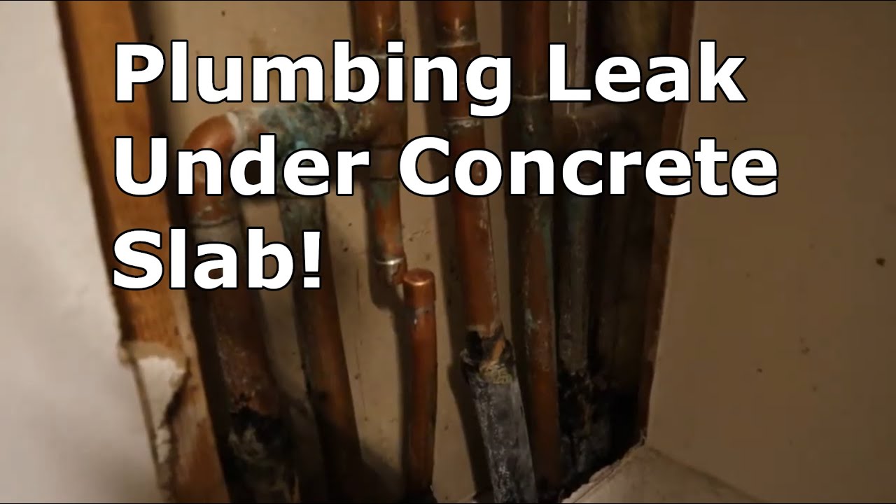 Bypassing a plumbing leak under a concrete slab YouTube