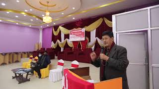 नेकपा प्रचण्ड-ओली पक्ष  सम्बोधन गर्दै केन्द्रीय सदस्य परशुराम तामाङ्ग