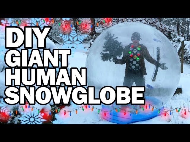 How to Make an Oversized Christmas Snow Globe - At Charlotte's House