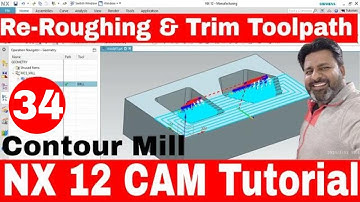 NX 12 CAM TUTORIAL CAVITY MILLING ROUGHING OPERATION| NX CAM TUTORIAL