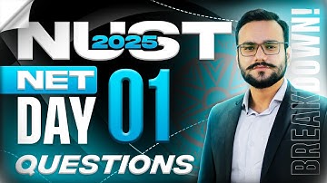 NUST NET 01 2025 30th November Solutions | NUST 30th November Questions Explained | Nust Net 01 MCQS